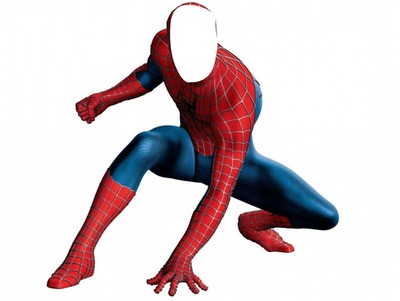 лицо человека паука Photo frame effect
