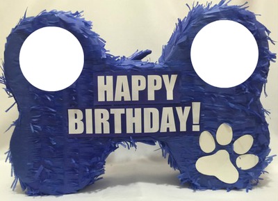 happy birthday chien Φωτομοντάζ