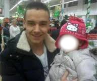 liam and baby lux Photo frame effect