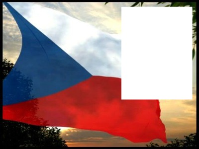 Czech Republic flag Photo frame effect
