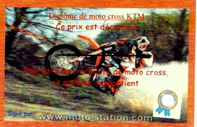 Cadre de moto cross Montage photo