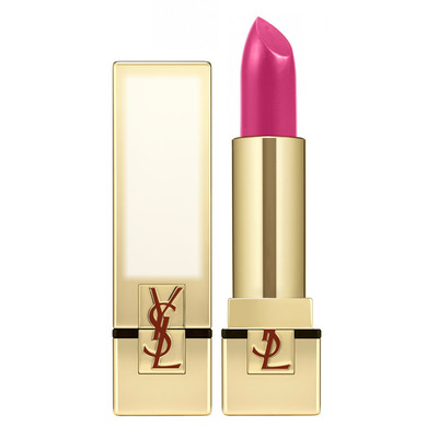 Yves Saint Laurent Rouge Pur Couture Lipstick in Fuchsia Innocent Φωτομοντάζ