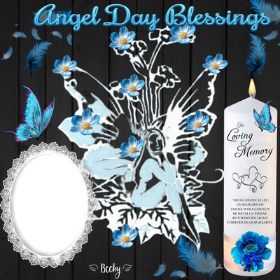 angel day blessings Fotomontasje