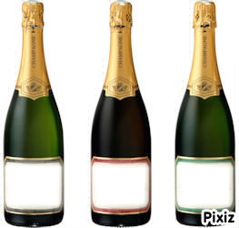 champagne Fotomontaggio