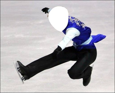 saut patin Fotomontaggio