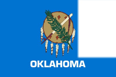 Oklahoma flag Фотомонтаж