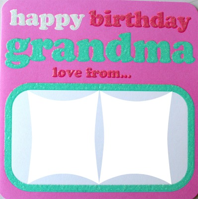 Happy B-day grandma Photo frame effect