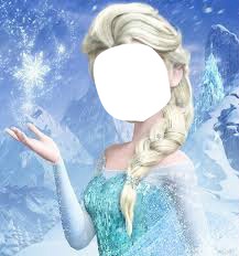 face of Elsa フォトモンタージュ