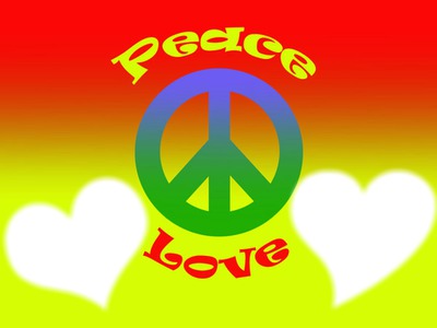 Peace and love Φωτομοντάζ