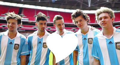 One Direction Argentina //Corazón Photo frame effect
