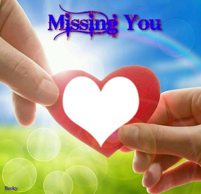 missing you Photomontage
