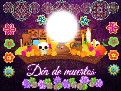 dia de muertos Valokuvamontaasi