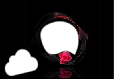 la Rose de l'amour Fotomontaža