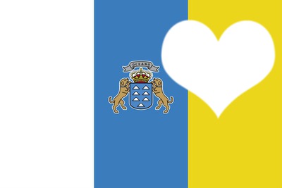 Bandera de Islas Canarias Fotomontaggio