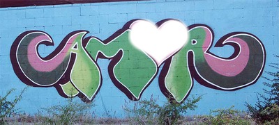 grafitti amor Montaje fotografico