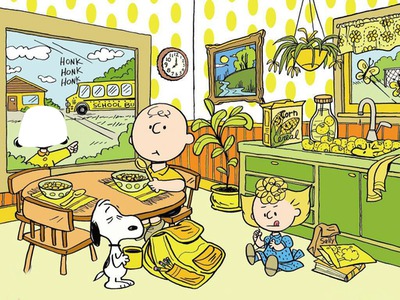 Snoopy family Fotomontāža