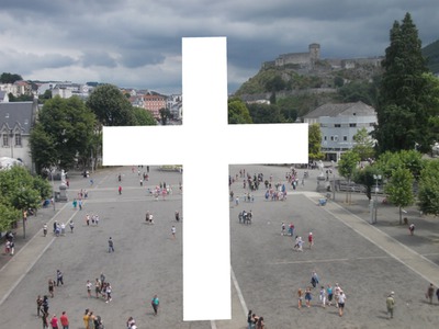 croix lourdes Fotomontaža