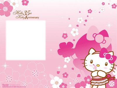 Hello Kitty Anniversary Fotomontasje