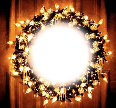 christmas wreath Fotomontaža