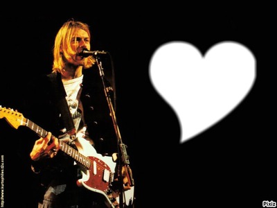 Nirvana Kurt Cobain Fotómontázs