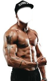 Man fitnes body Photomontage