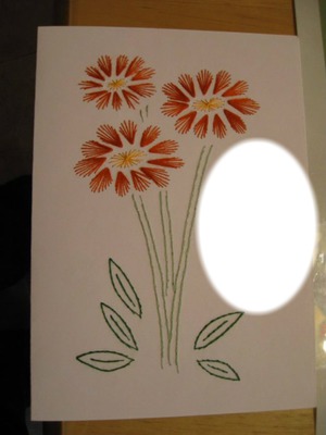 cadre fleur Valokuvamontaasi