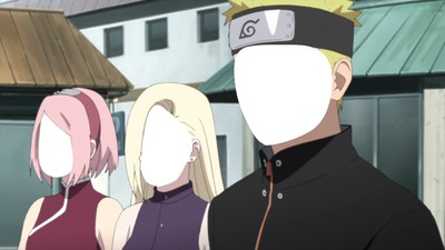 Naruto Ino Sakura Fotomontagem