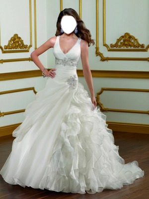 robe de marieé Photomontage