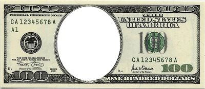 Photo montage Banknote 1 US dollar - Pixiz
