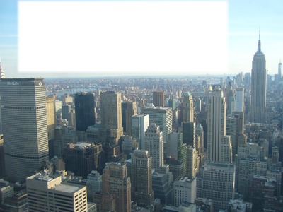 New York !! Photo frame effect
