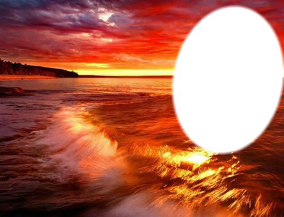 ocean de feu Photo frame effect