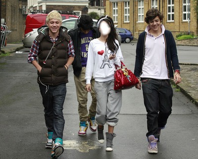 Harry,Niall,Zayn & Toi Fotomontāža