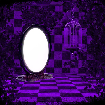 violet gothic Photomontage