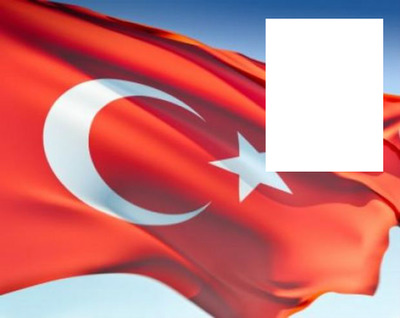 Turkey flag Фотомонтажа