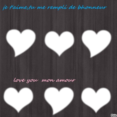 mon amour Fotomontaža