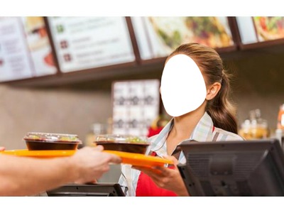 fast food Фотомонтажа