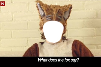 what the fox say フォトモンタージュ