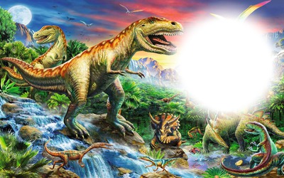 dinosaure Fotomontāža