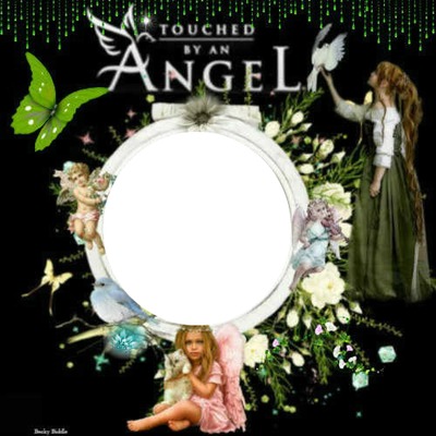 touched by a angel Photo frame effect