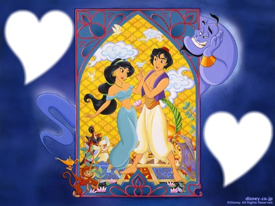 aladdin et jasmine Valokuvamontaasi