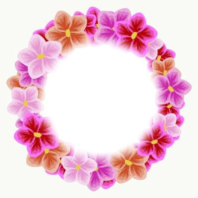 marco floral Fotomontaż