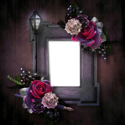 simply flowers Photo frame effect
