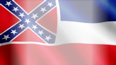 Mississippi Flag (respect not hate) Montaje fotografico