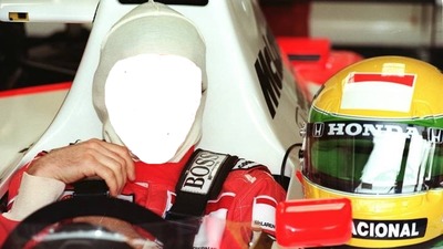 Auto 1 Senna Fotomontaggio