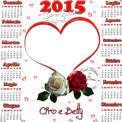 calendario 2015 Montaje fotografico