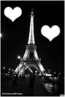 love in paris Montaje fotografico