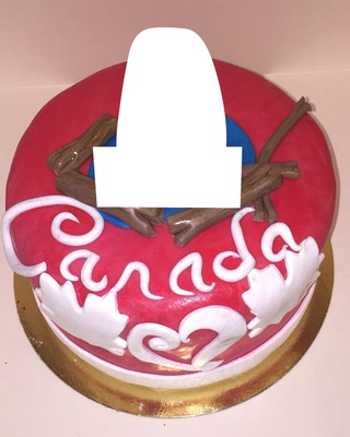 Gâteau Canada Montage photo