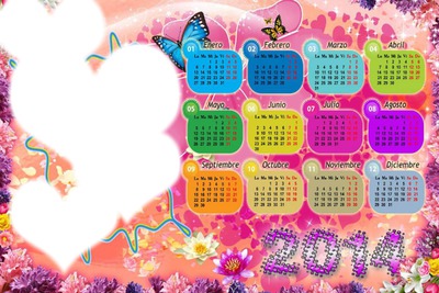 calendar 2014 Montaje fotografico
