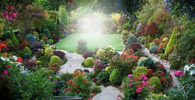 Jardin bonito Montaje fotografico