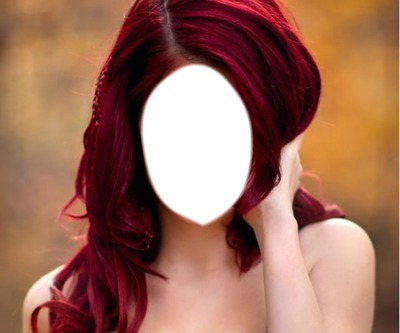 cheveux rouge Photomontage